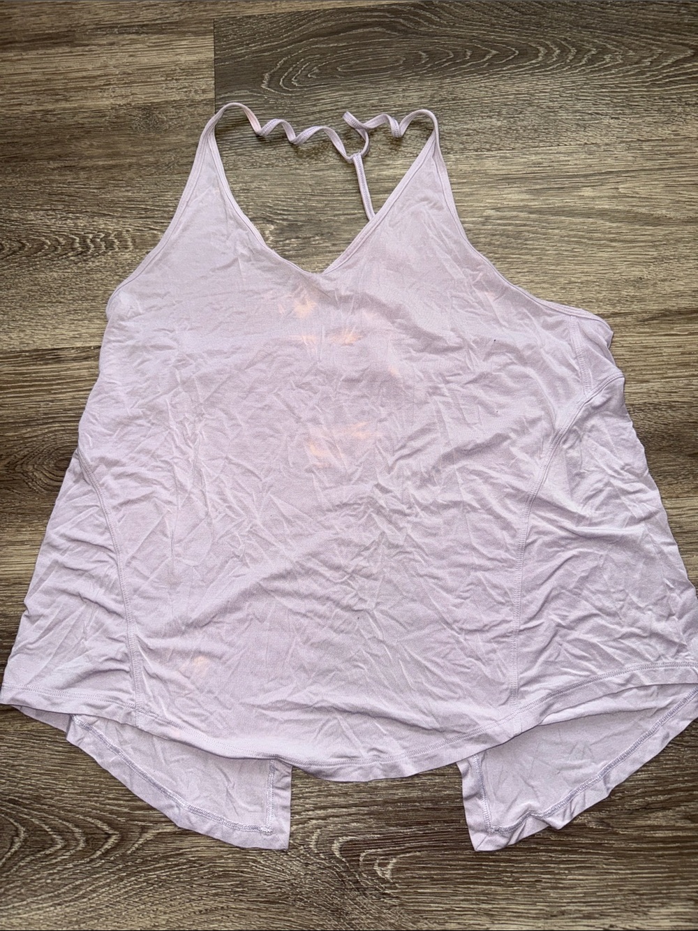 lululemon athletica Pale Pink Crisscross Back Tank